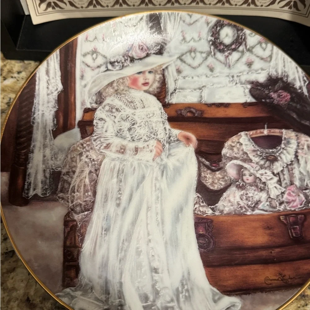 Knowles Girl Collector's Plate with Certificate